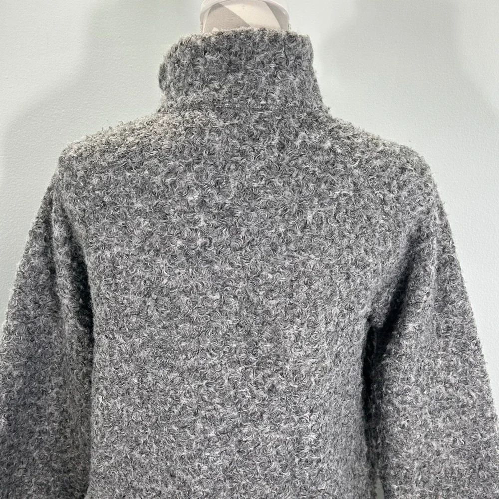 Woolrich Siskiyou Womens Grey Curly Sherpa‎ Fleece Full Zip Jacket Small